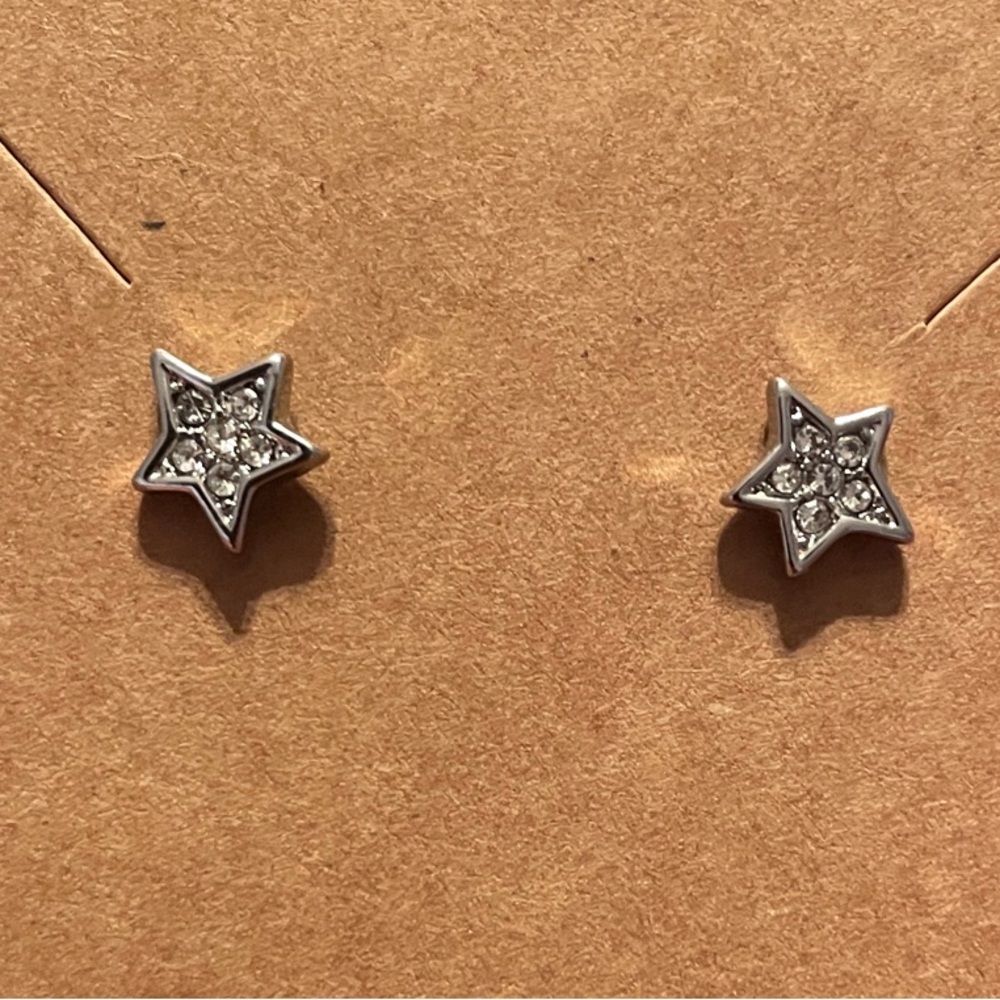 Silver Star Stud Earrings